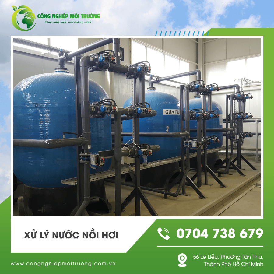 Bồn lọc và thiết bị dùng cho xử lý nước nồi hơi Bồn lọc và thiết bị dùng cho xử lý nước nồi hơi